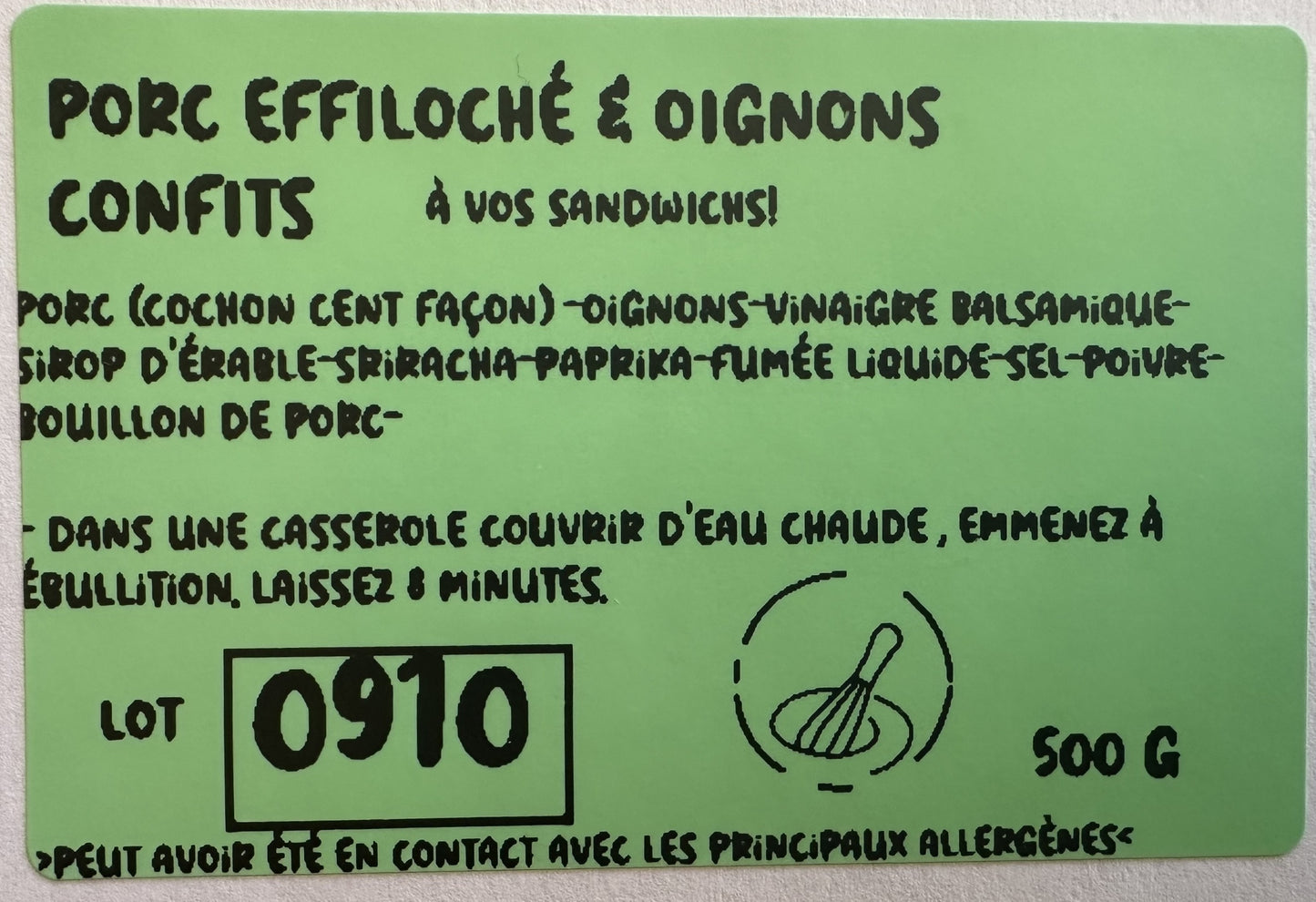 Porc Effiloché & Oignons confits