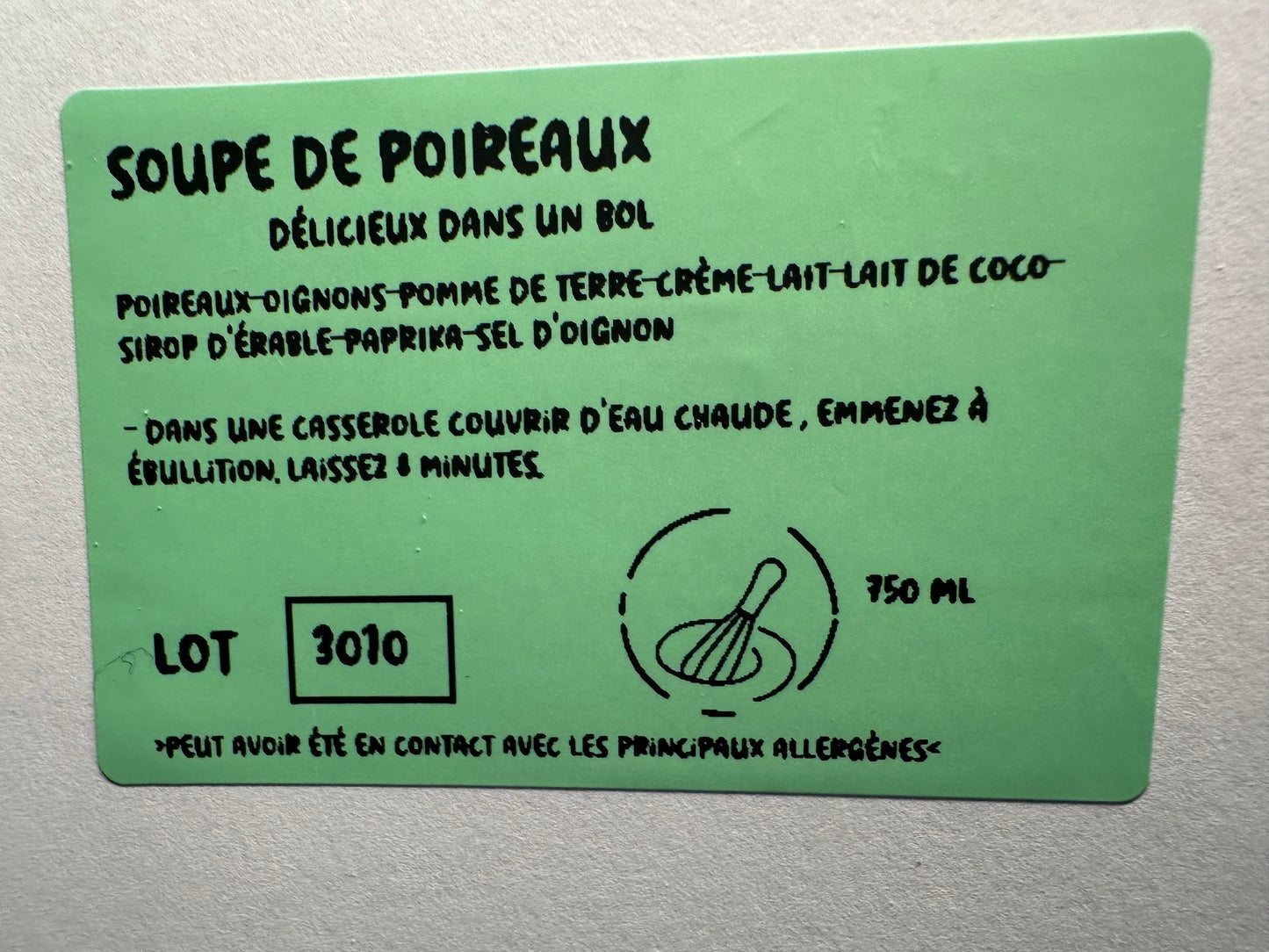 Chaudrée de truite -congelée