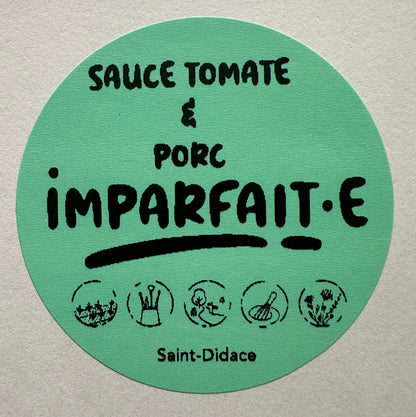 Sauce tomate et porc-congelé