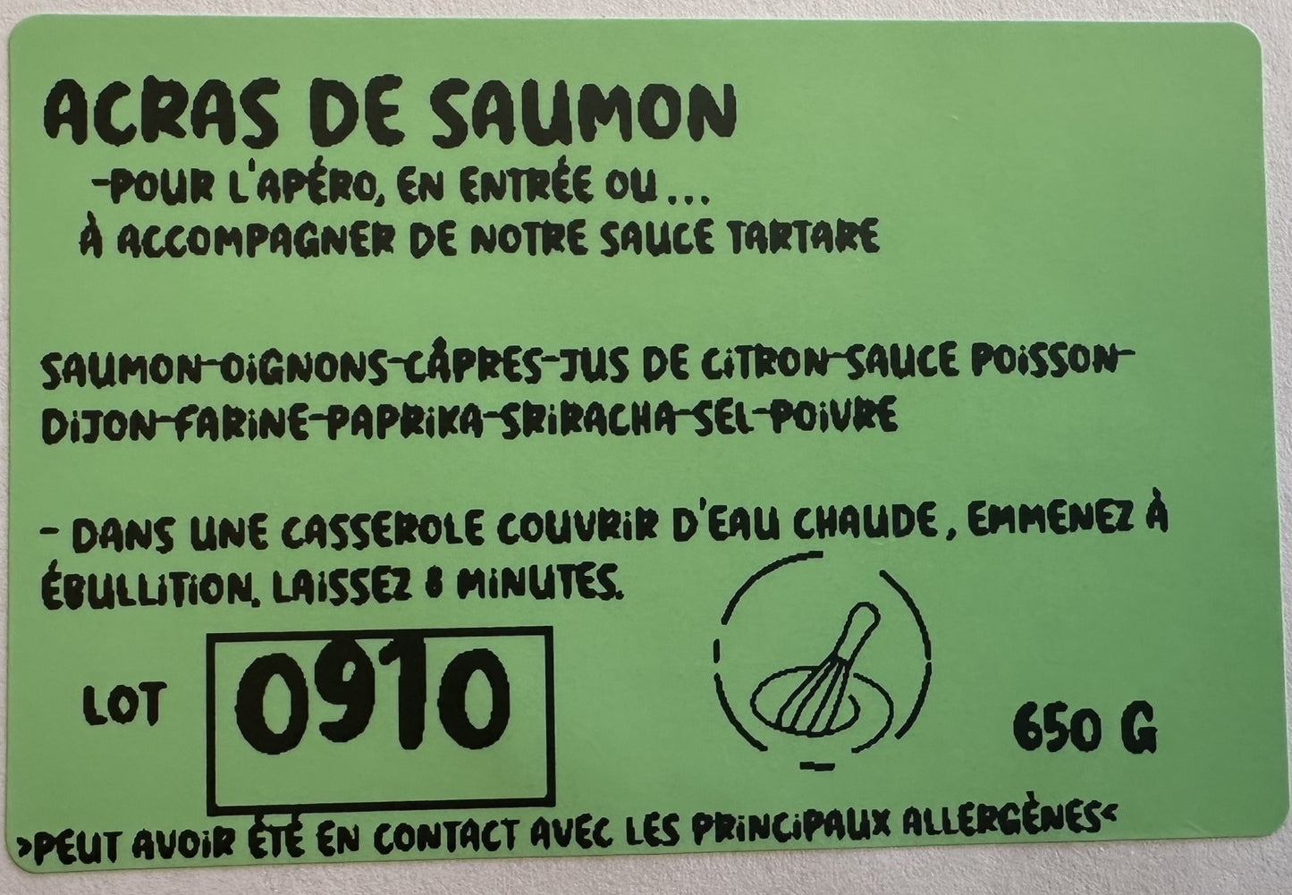 Acras de saumon (6 unités)