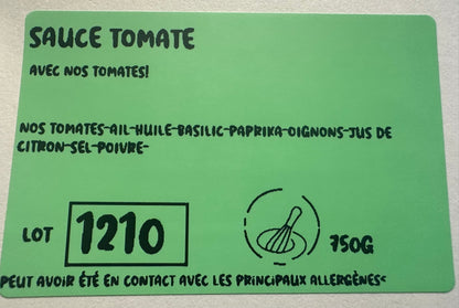 Sauce tomate un peu piquante pour arancini