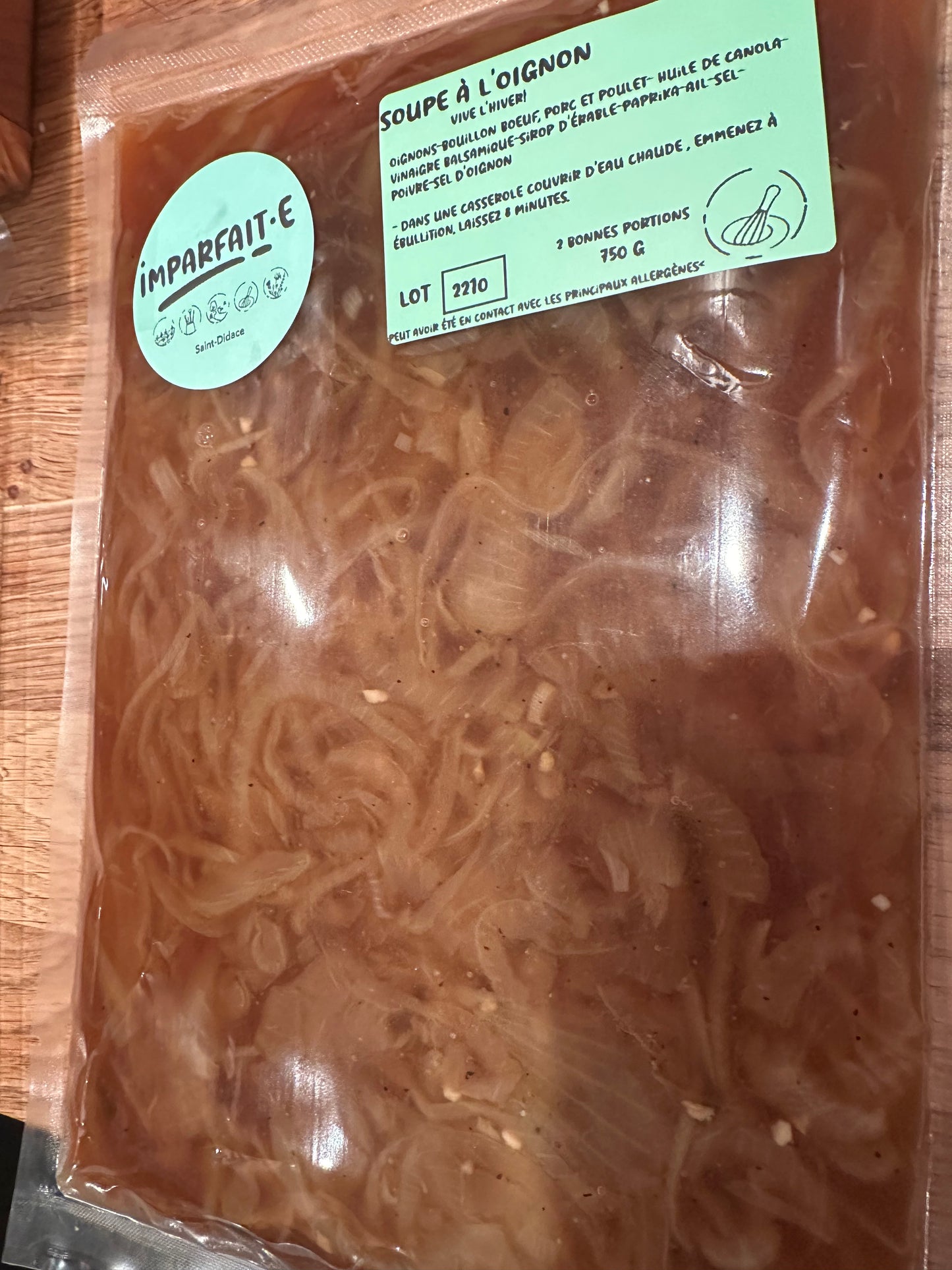 Soupe à l'oignon-congelé