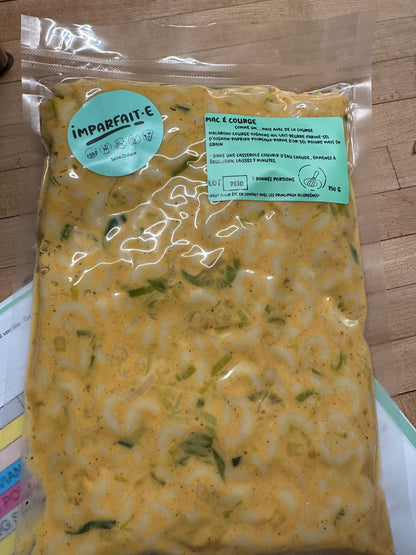 Mac and courge-congelé