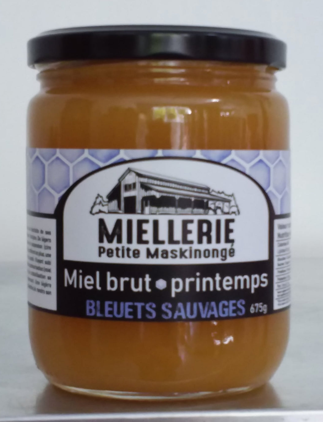 Miel brut bleuets sauvages