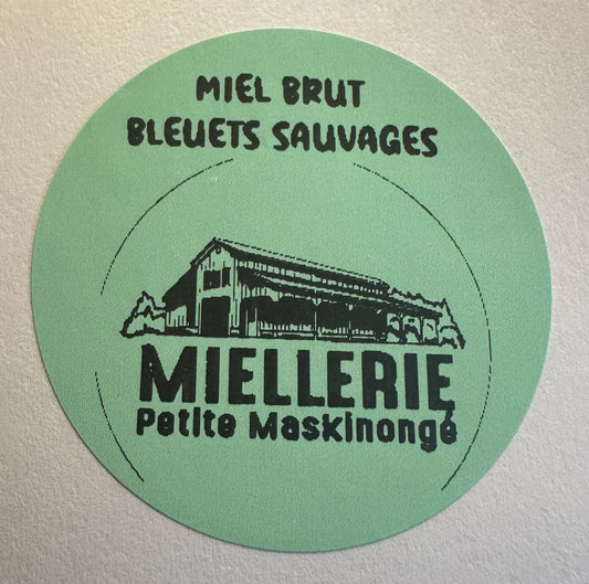 Miel brut bleuets sauvages