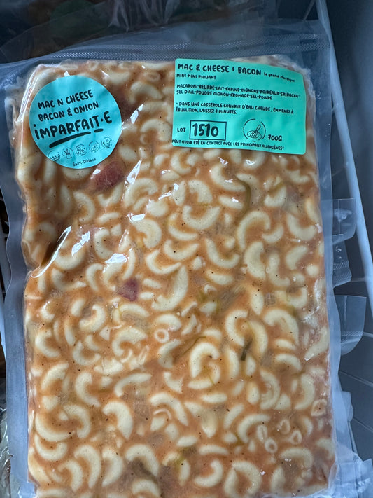 Mac and cheese avec bacon-congelé