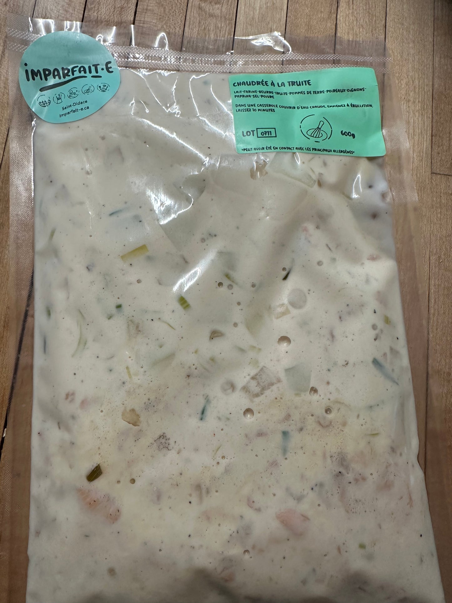 Chaudrée de truite -congelée