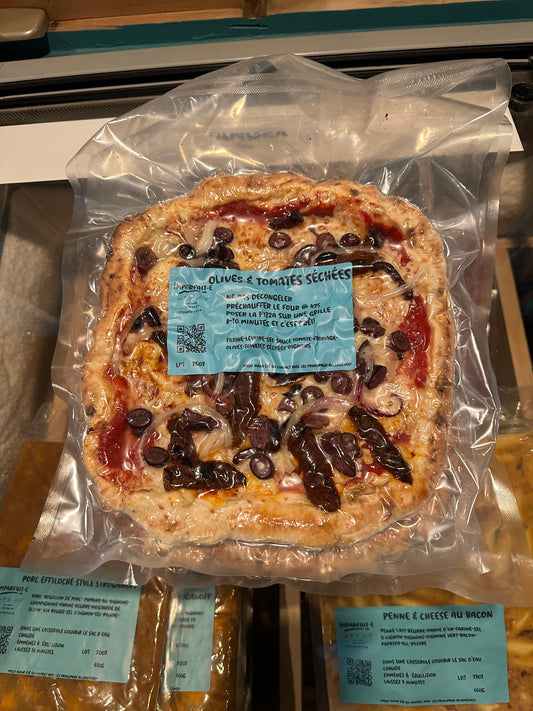 PIZZA CONGELÉE TOMATES SÉCHÉES ET OLIVES