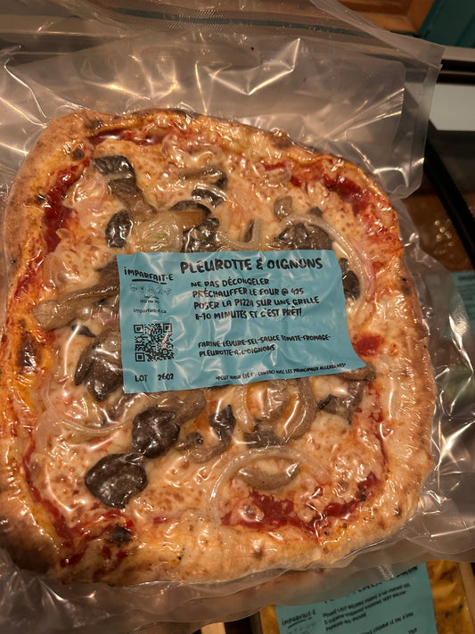 PIZZA CONGELÉE PLEUROTTES & OIGNONS