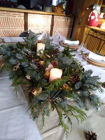 Atelier de création centre de table de Noël