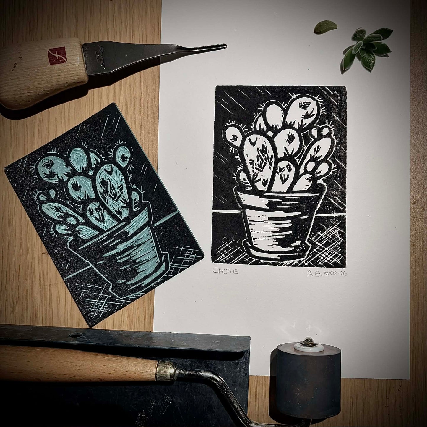 ATELIER DE LINOGRAVURE 11 AVRIL COMPLET!