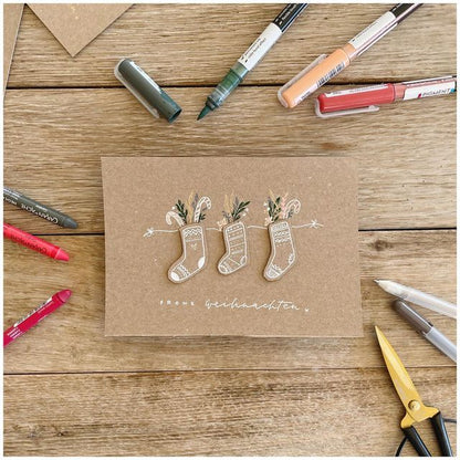 Atelier de création de carte de Noël