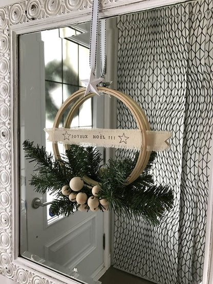 Atelier de création de couronne de Noël intérieure